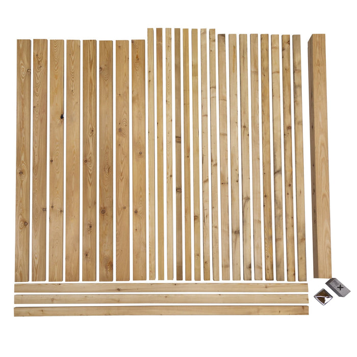 Wooden privacy screen “Zwölferhorn” larch