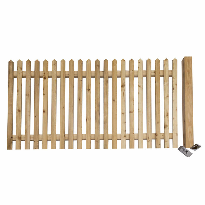 Wooden garden fence "Watzmann" larch