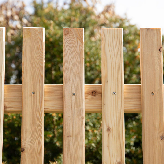 Recinzione da giardino in legno di larice “Bleckwand”.