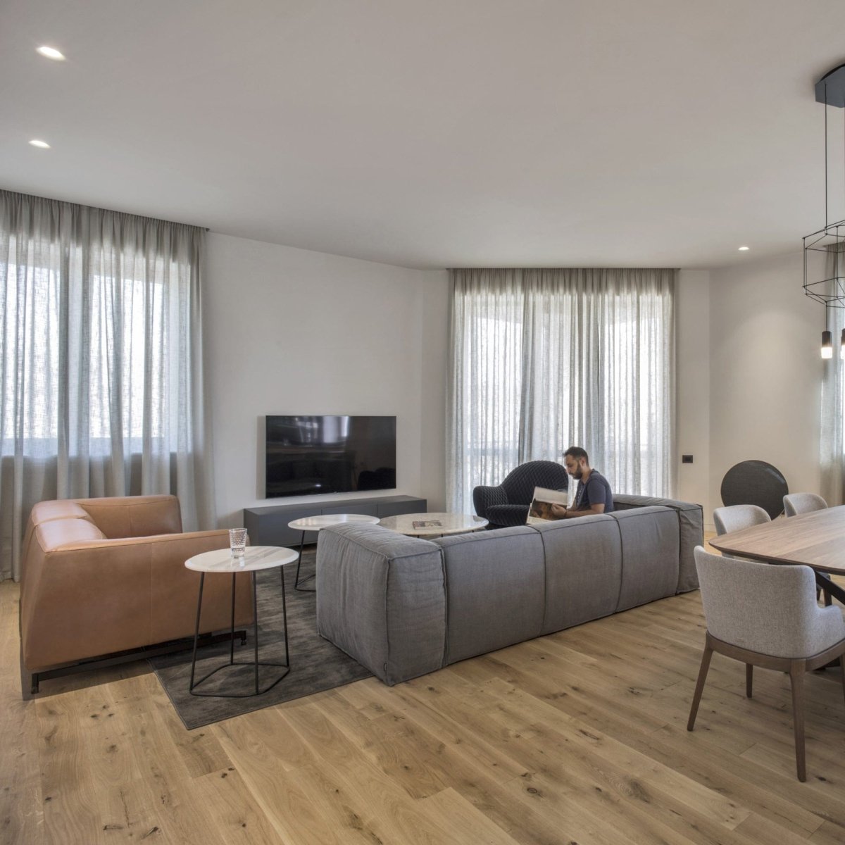 Pavimento in rovere Mezzo massiccio, Medium, oliato e pronto per l'uso