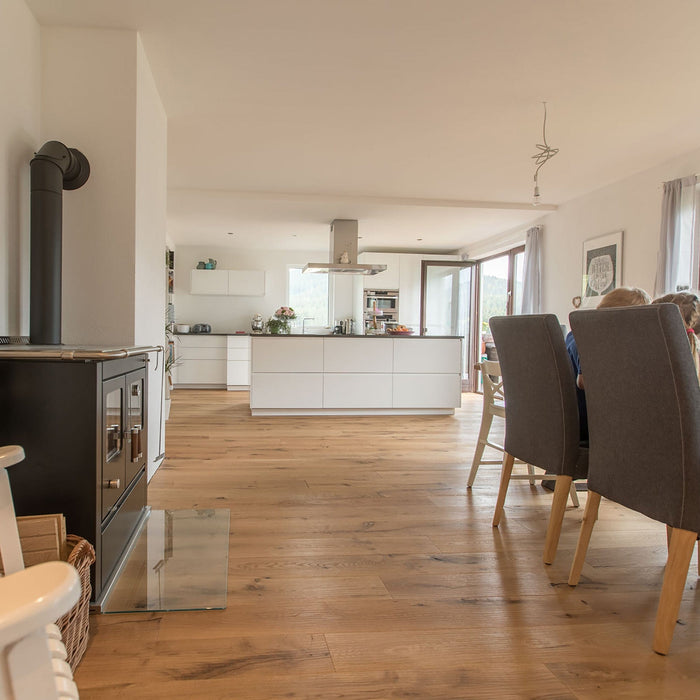 Fußboden Eiche Mezzo massiv, Large wohnfertig geölt
