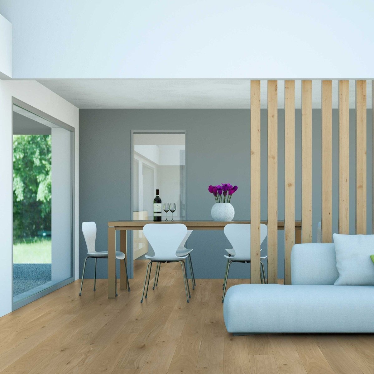 Pavimento in rovere Premio massiccio, oliato e pronto per l'uso