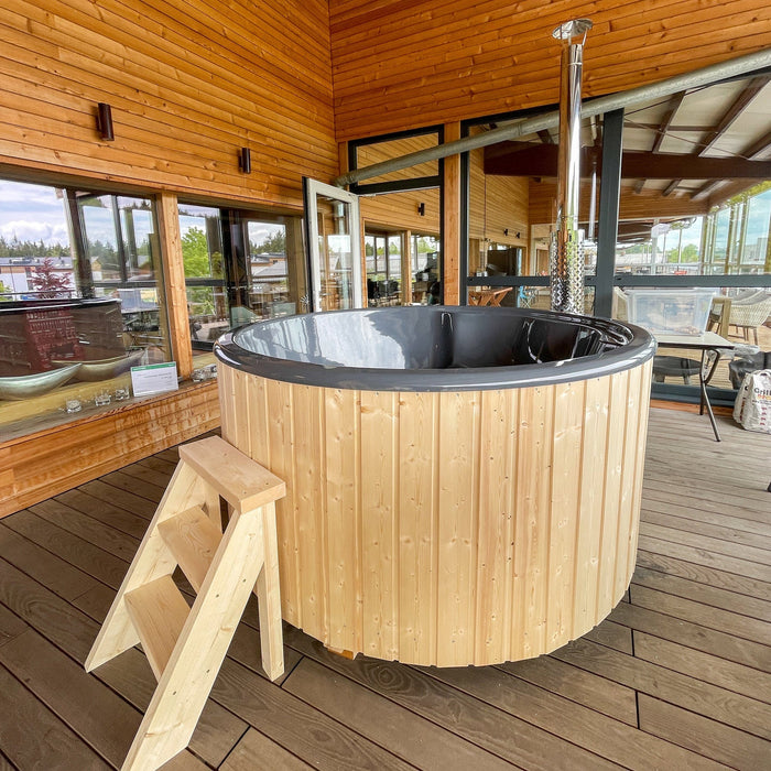 Wooden hot tub spruce kit