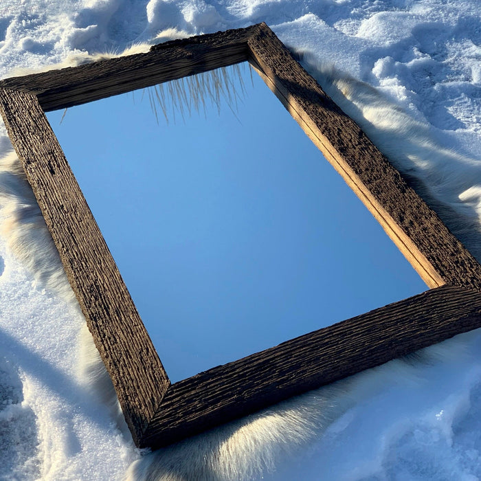 Reclaimed wood mirror