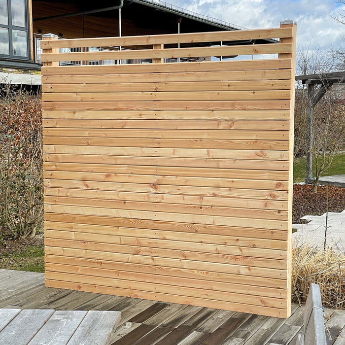 Wooden privacy screen larch kit