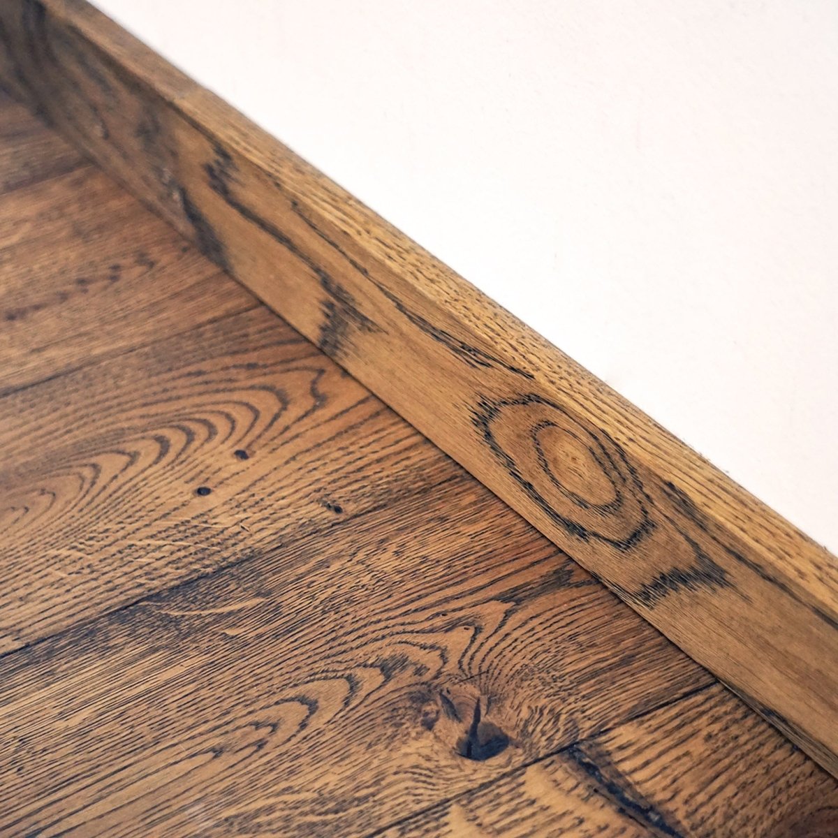 Skirting Boards Oak Solid, Blackwashed and Ready-to-Use Oiled