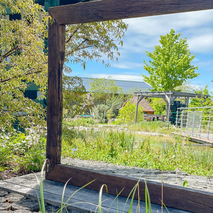 Reclaimed wood mirror