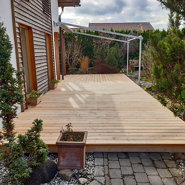 Holz Terrassendiele Lärche WOODY 2. Wahl - superstark 28mm!