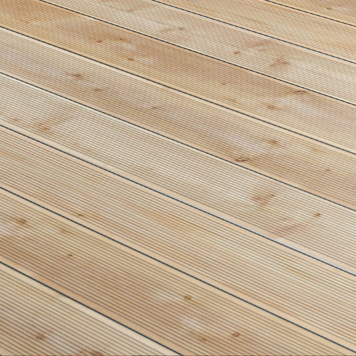 Wooden decking board larch VEH TOP grooved - classic 24mm