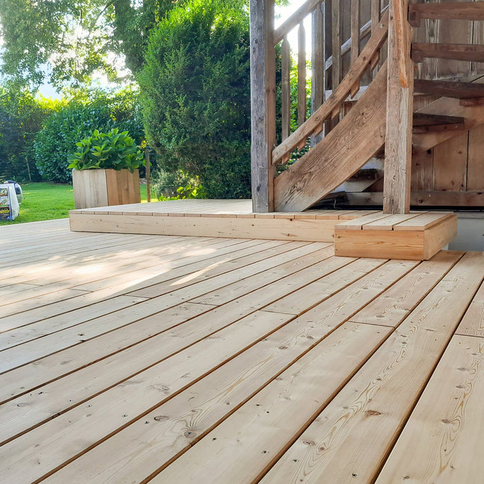 Copertura per  terrazze in legno larice VEH TOP liscio - classico 24mm