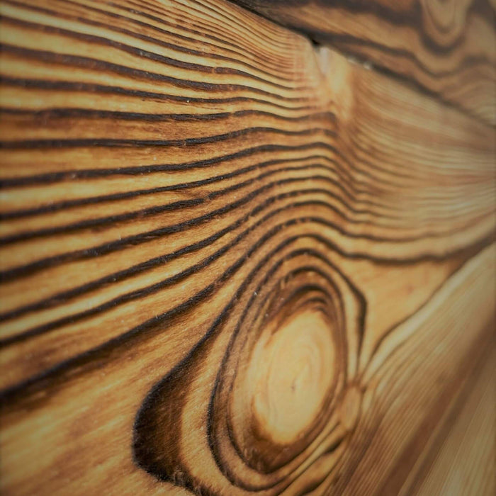 Holz Kiefer CARBON - rustikale Deckenverkleidung / Wohnwand